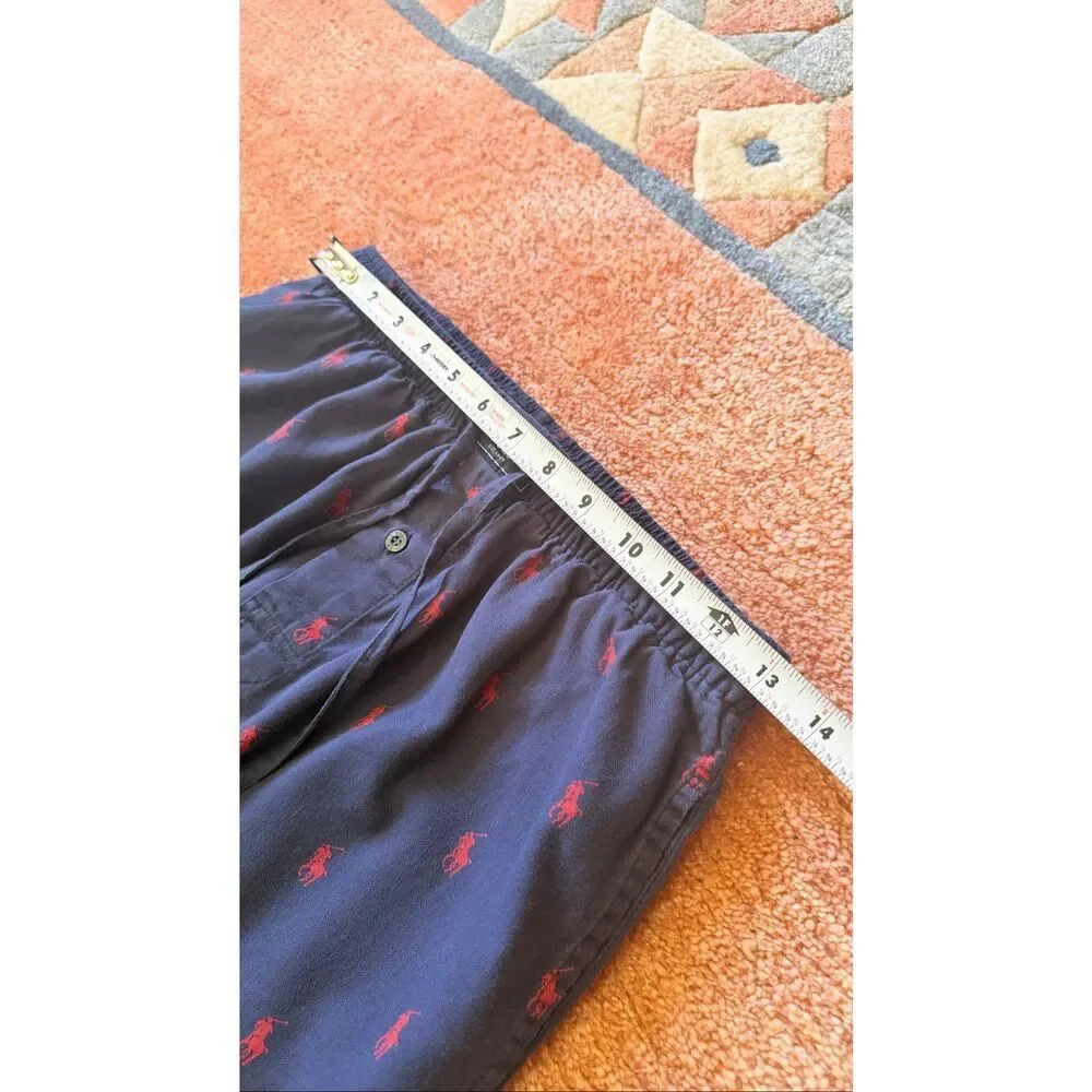 Polo Ralph Lauren Pajama Pants Navy Pony Print Size S